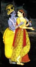 Lord Krishna and Radha